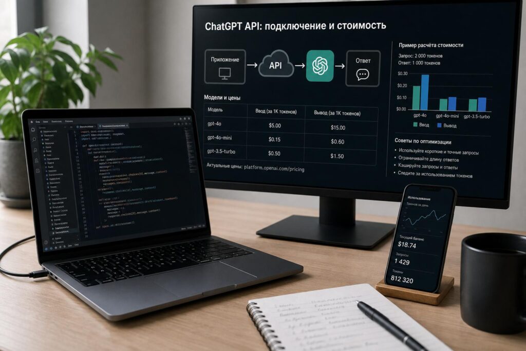 ChatGPT API: подключение и стоимость