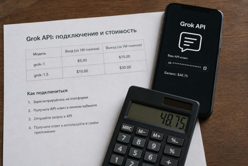 Grok API: подключение и стоимость