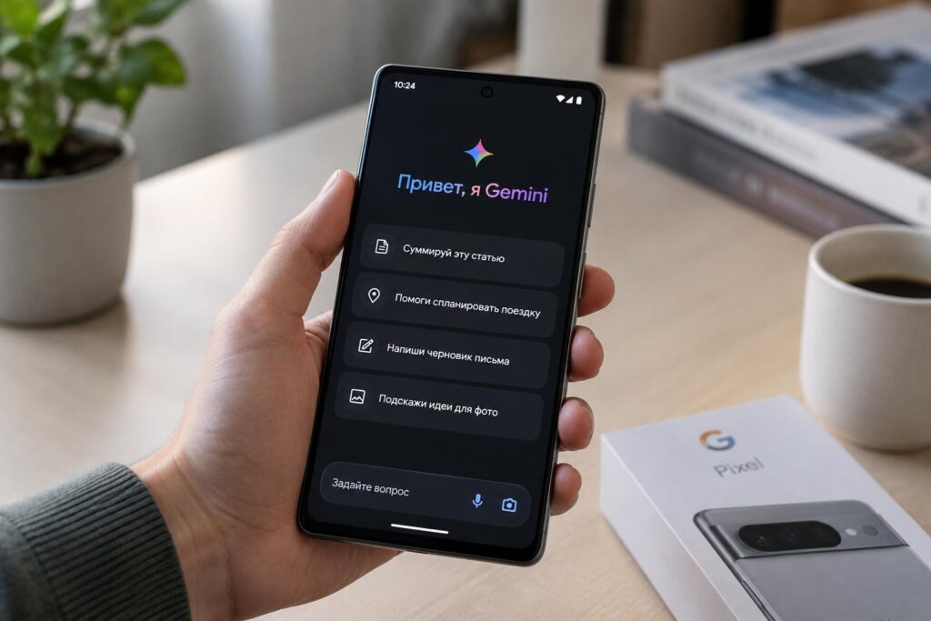 Gemini в Google Pixel: фишки нейросети в смартфоне
